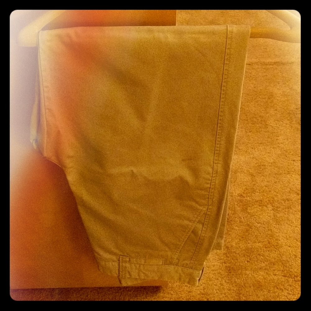 Khakis from high school I never wear anymore.